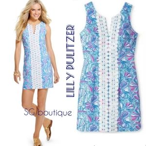 🆕⭐Lilly Pulitzer "My Fans crochet trim dress